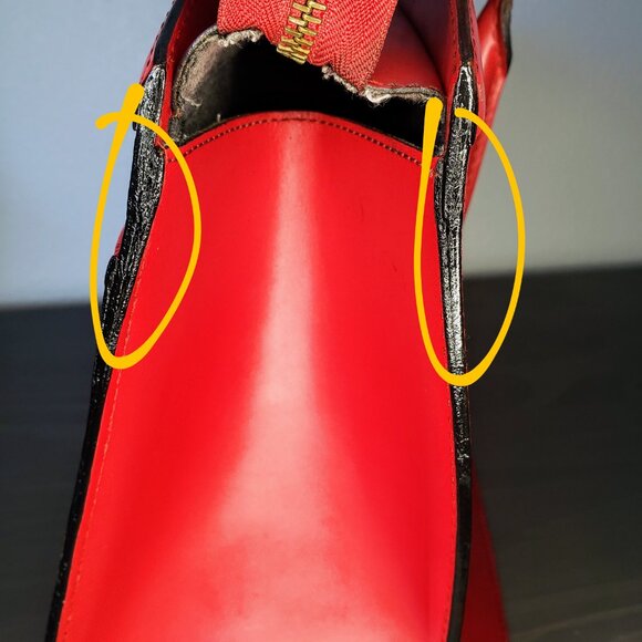 Louis Vuitton Riviera Vanity Tote - Vintage Red Epi Leather w/ COA - Picture 7 of 16